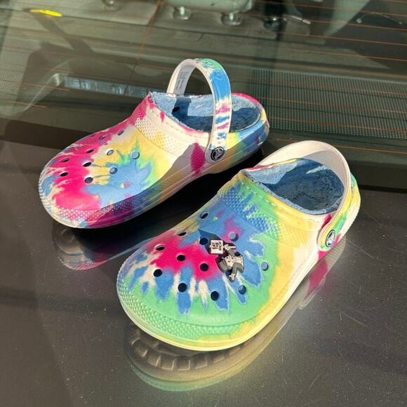 Crocs Classic Lined Tie Dye Clogs Unisex Clogs Size M4 W6‎ - Picture 4 of 14